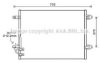 AVA QUALITY COOLING VW5323 Condenser, air conditioning